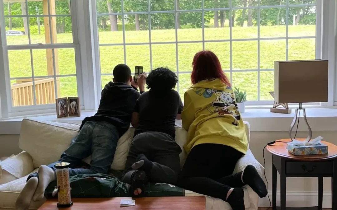 Siblings in foster care reconnect at Ironstone Farm overnight